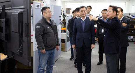 유정복 인천시장, 인천테크노파크 대표 기업 인투스카이 방문 thumbnail